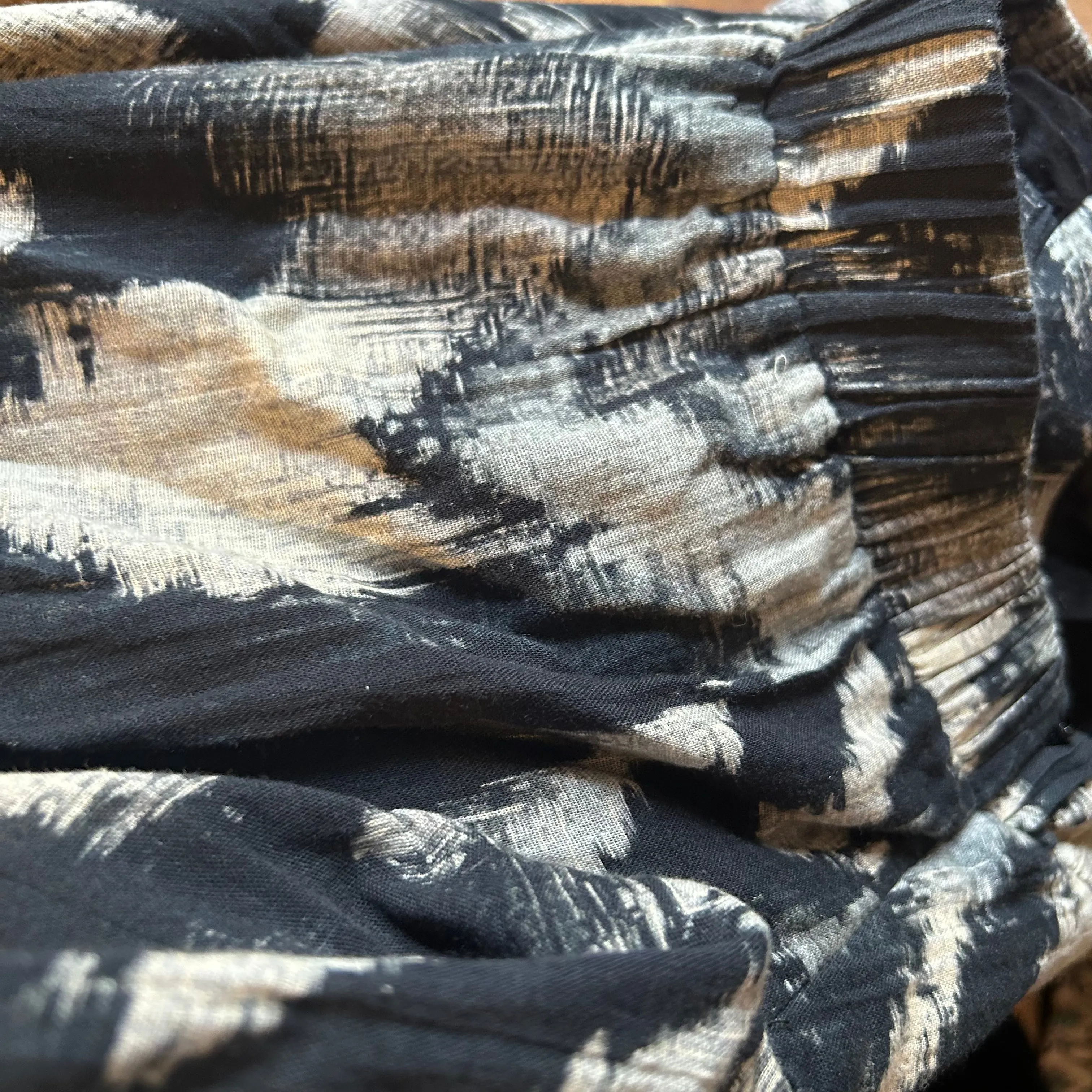 Ba&Sh Black & Cream Fine Cotton Maxi Dress L