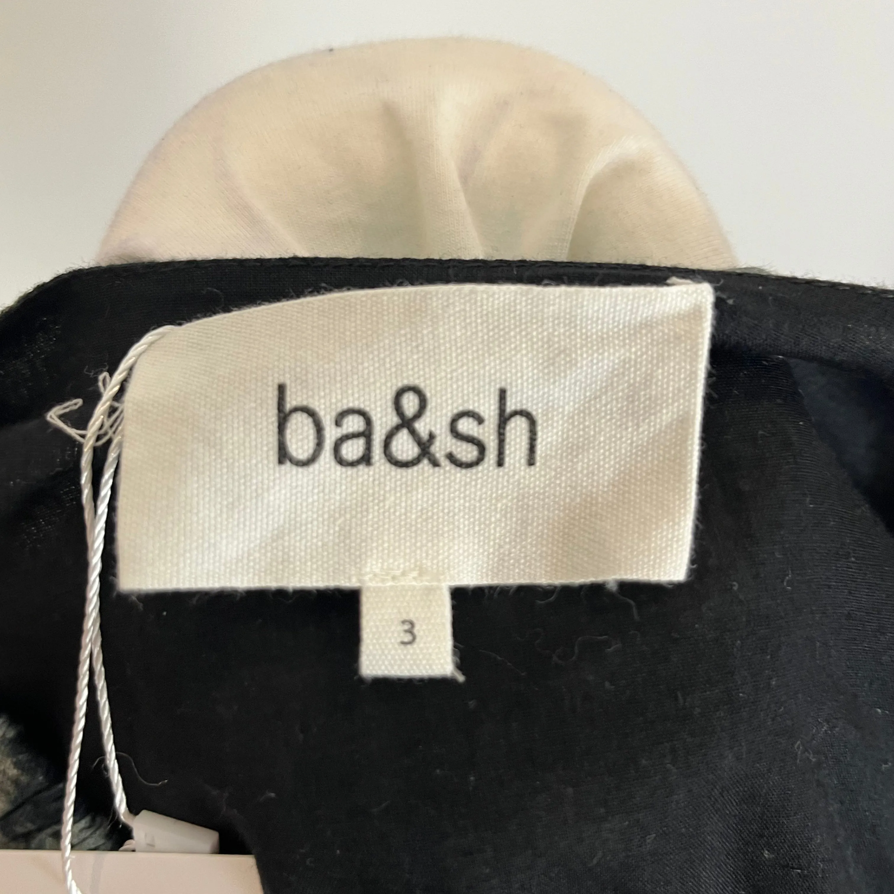 Ba&Sh Black & Cream Fine Cotton Maxi Dress L