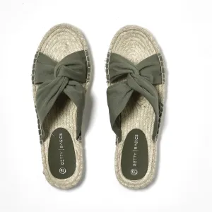 Betty Basics Coastal Espadrille Slide in Khaki