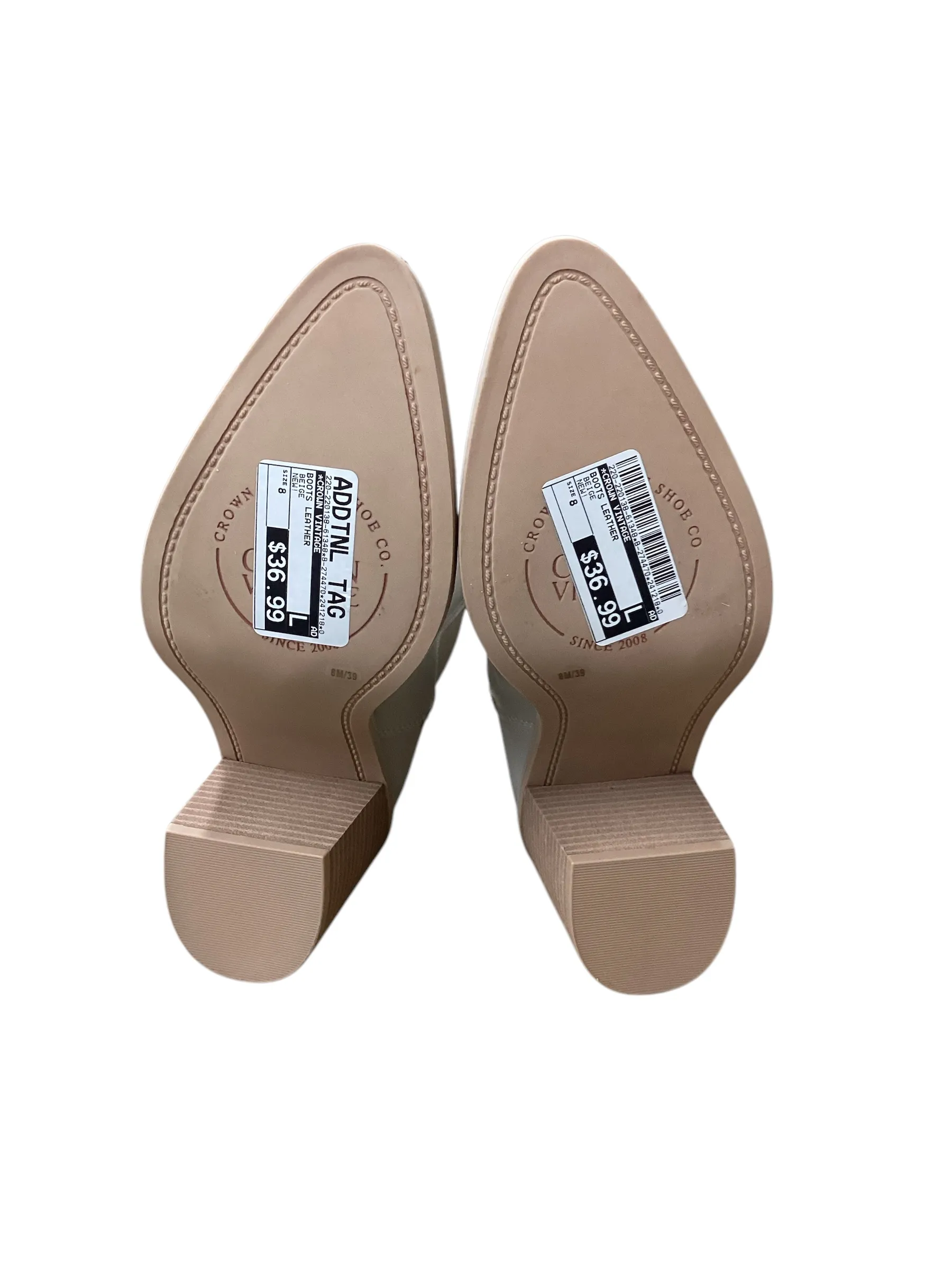 Boots Leather By Crown Vintage  Size: 8