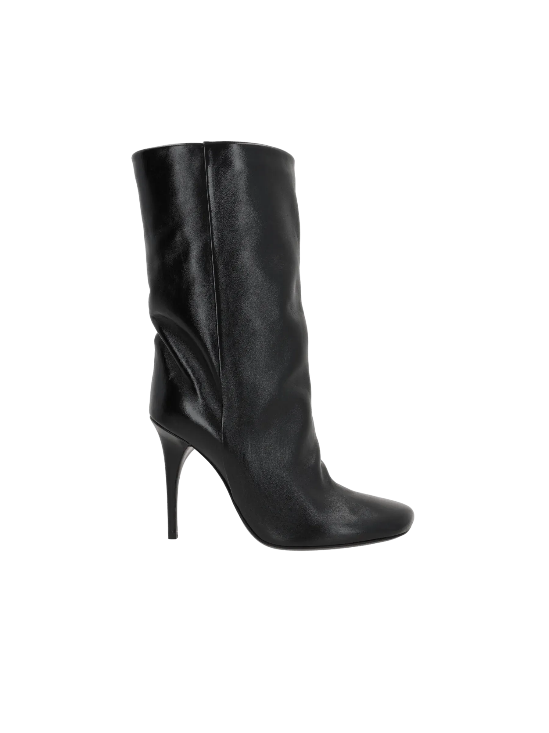 Bootube Shiny Leather Ankle Boots