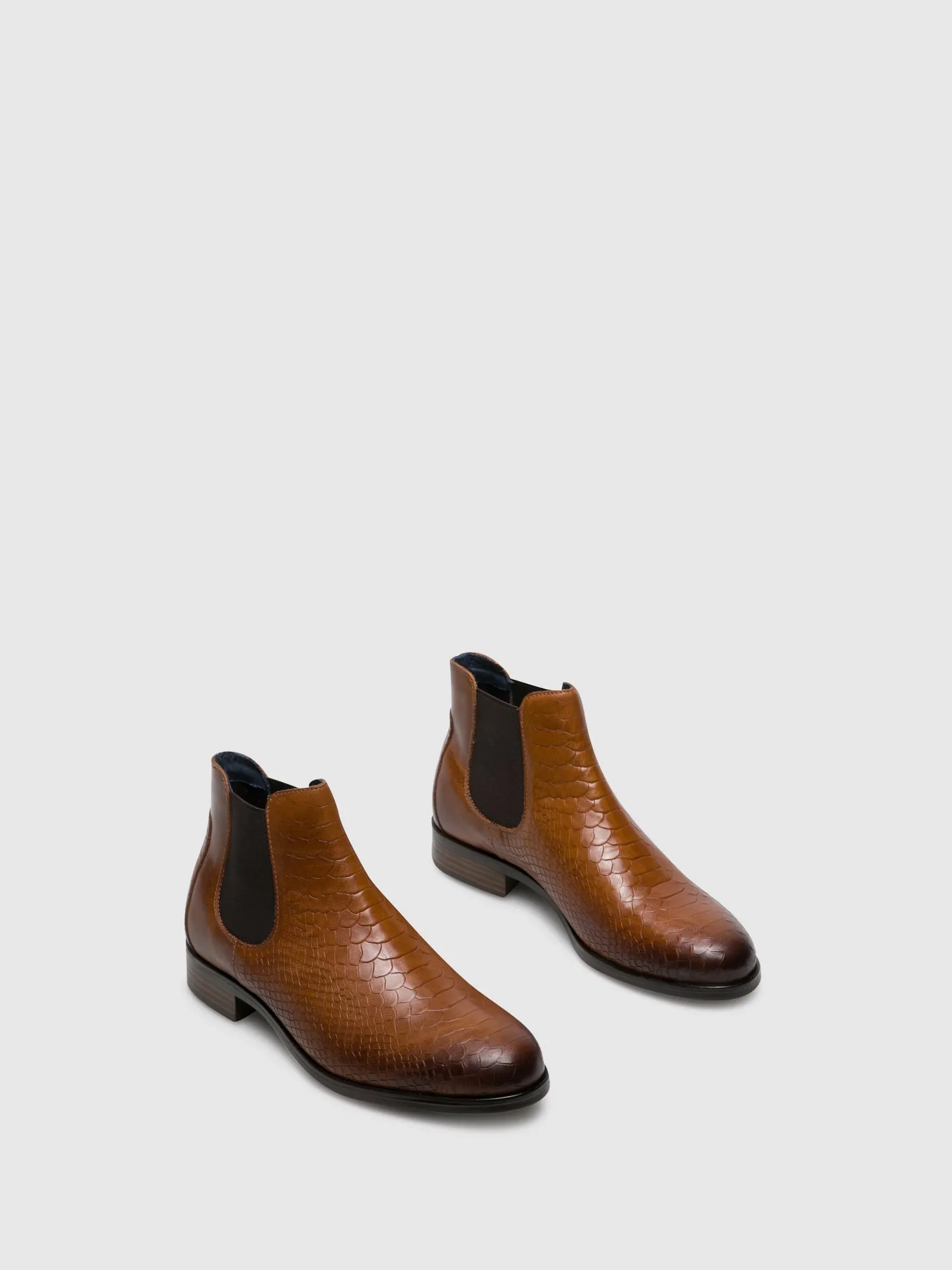 Camel Elasticated Ankle Boots