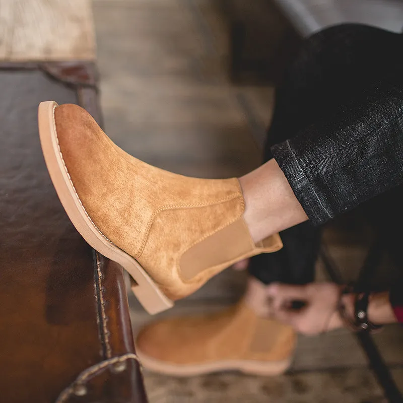 Chelsea Boots - Men's Genuine Leather Waterproof Casual Oxford Ankle Boots