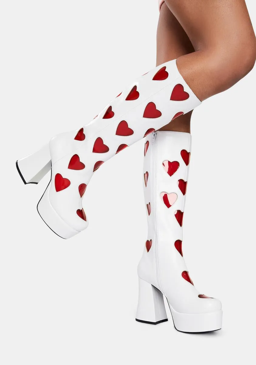 Cherry Retro Romance Go Go Boots