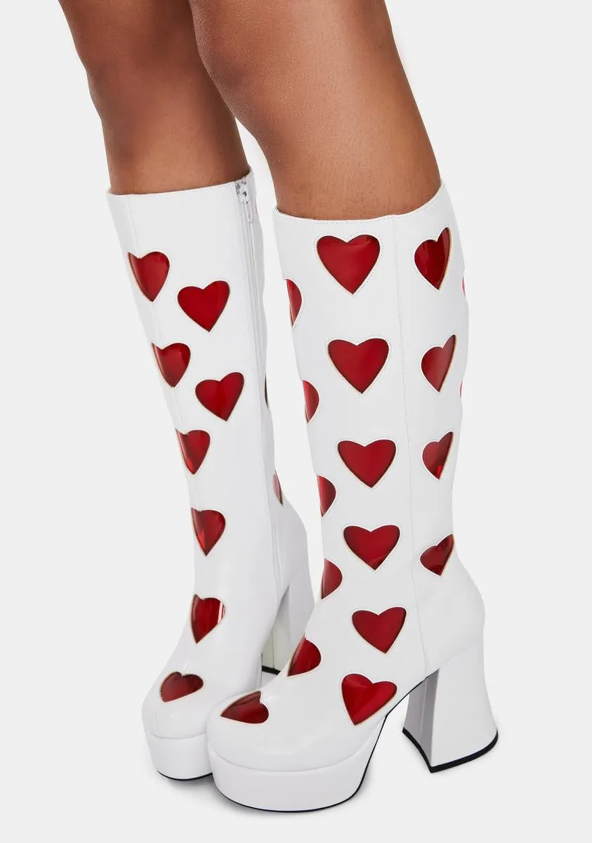 Cherry Retro Romance Go Go Boots