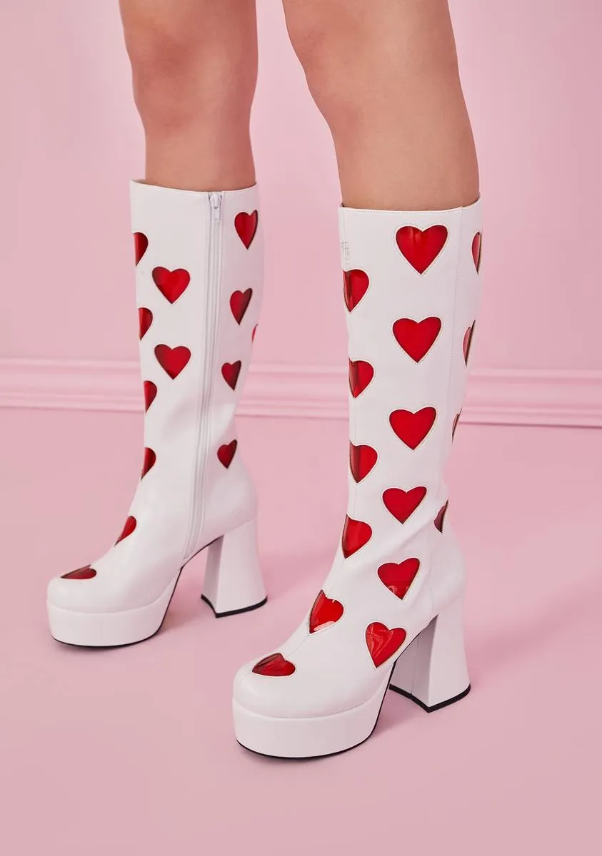 Cherry Retro Romance Go Go Boots