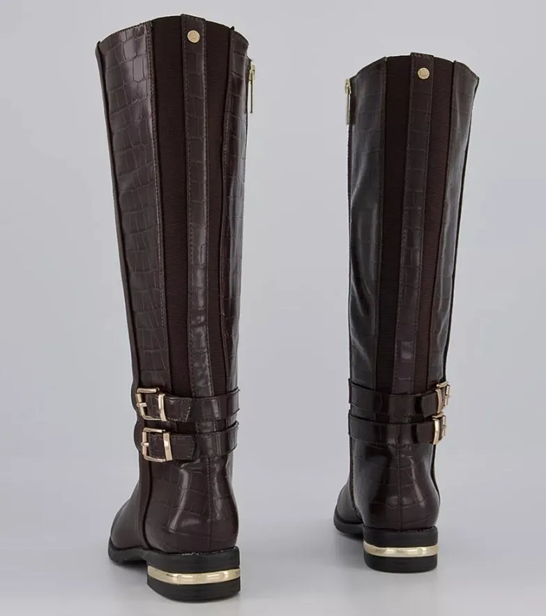 Chocolate Brown Knee High Boots