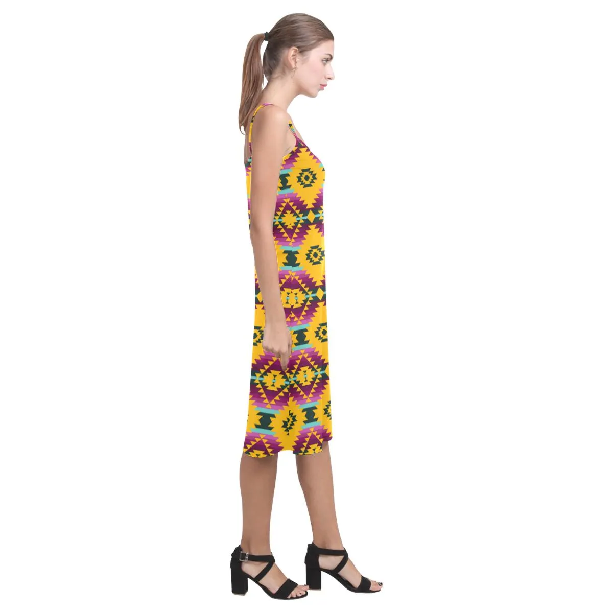 Cree Confederacy Summer Gathering Alcestis Slip Dress