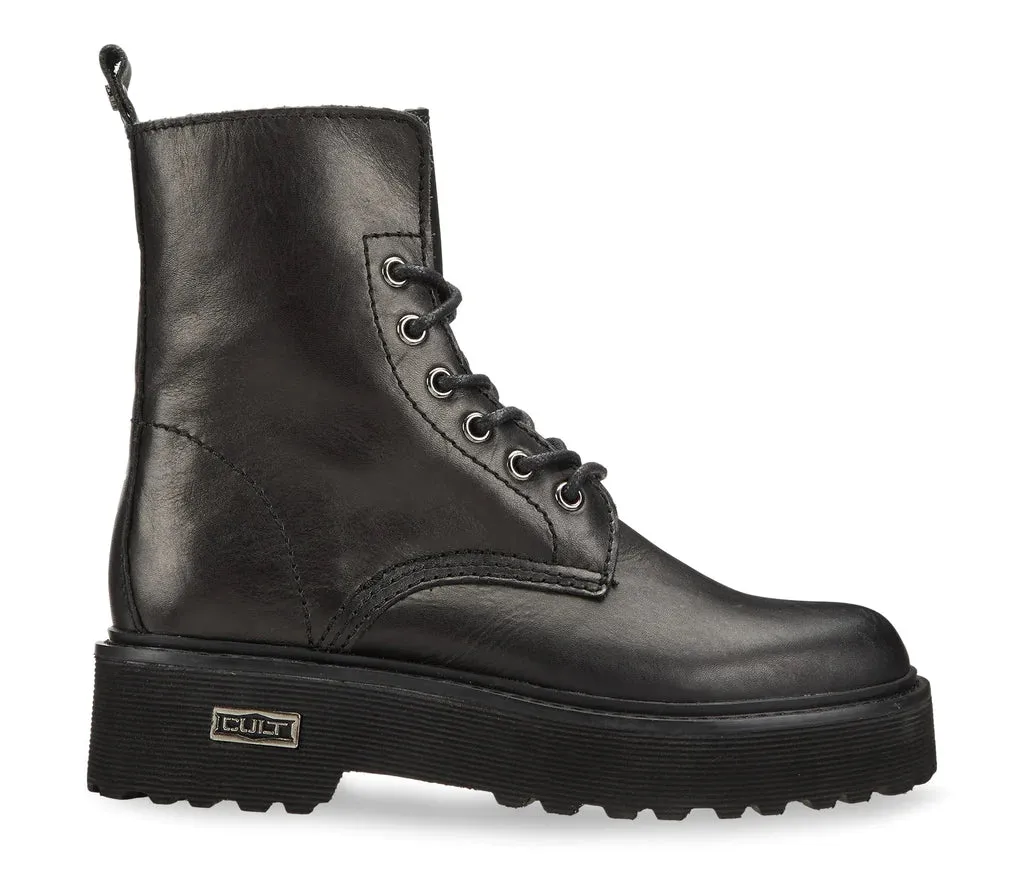 Cult Womens Slash 1814 Leather Boot - Black