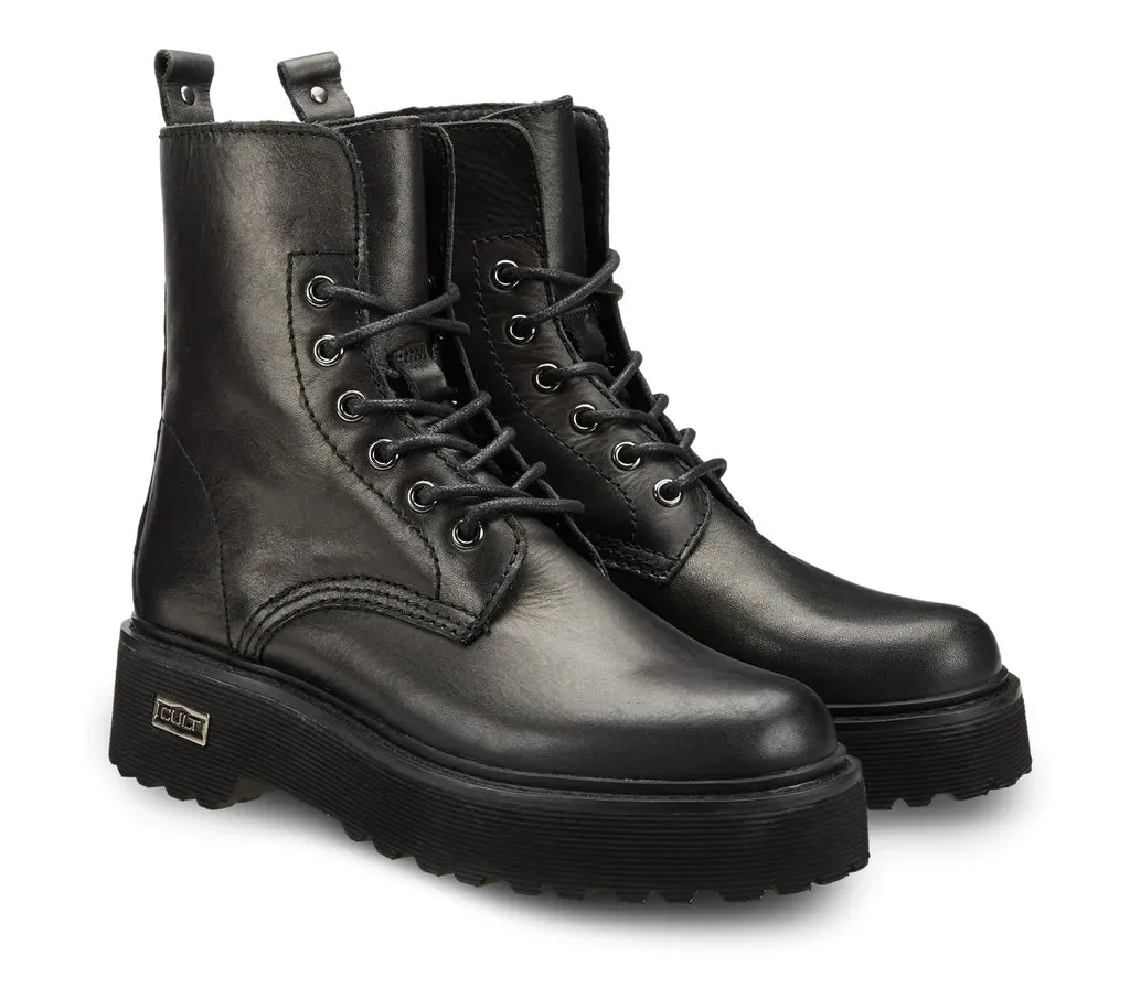 Cult Womens Slash 1814 Leather Boot - Black