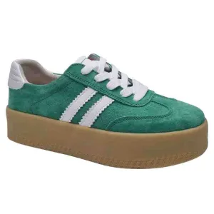 Drilleys Womens Green Platform Trainer - Seventy Eight