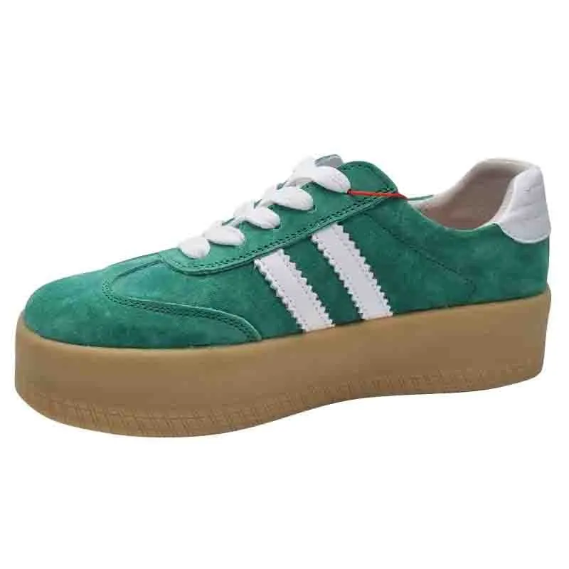 Drilleys Womens Green Platform Trainer - Seventy Eight