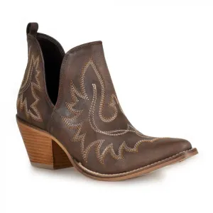 Genuine Leather Boots in Dk Brown - Western Cowgirl Boots