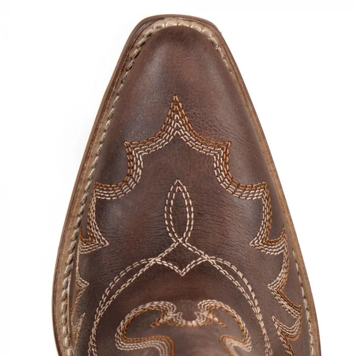 Genuine Leather Boots in Dk Brown - Western Cowgirl Boots
