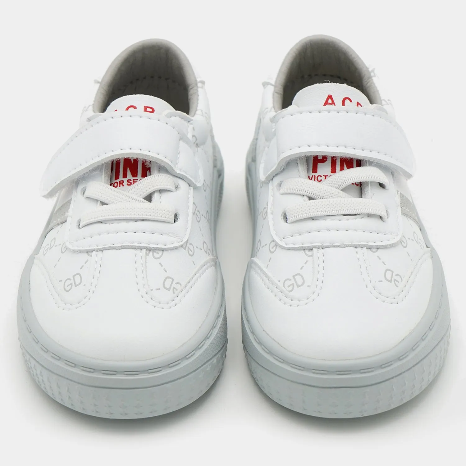 Girls Sneakers 2288C-White/Red