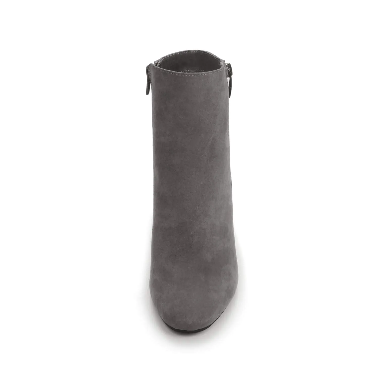 Glitter Grey Fashion Trendy Faux Leather Ankle Boot