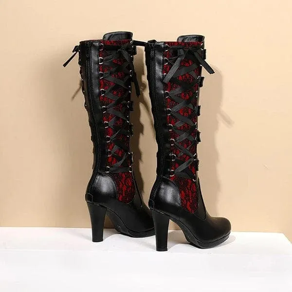 Harriet Buckle Knee High Boots