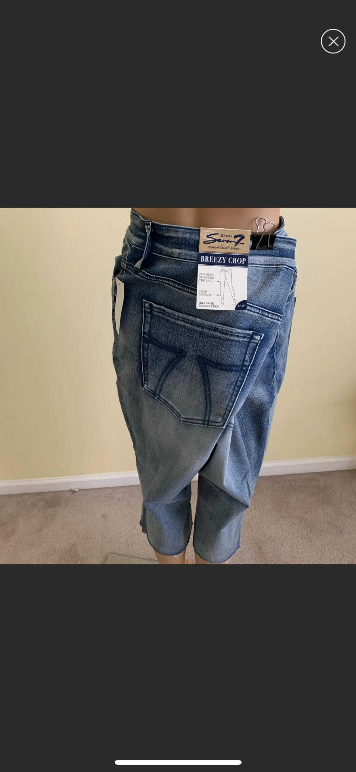 High Rise Breezy Crop Jeans (Plus S…