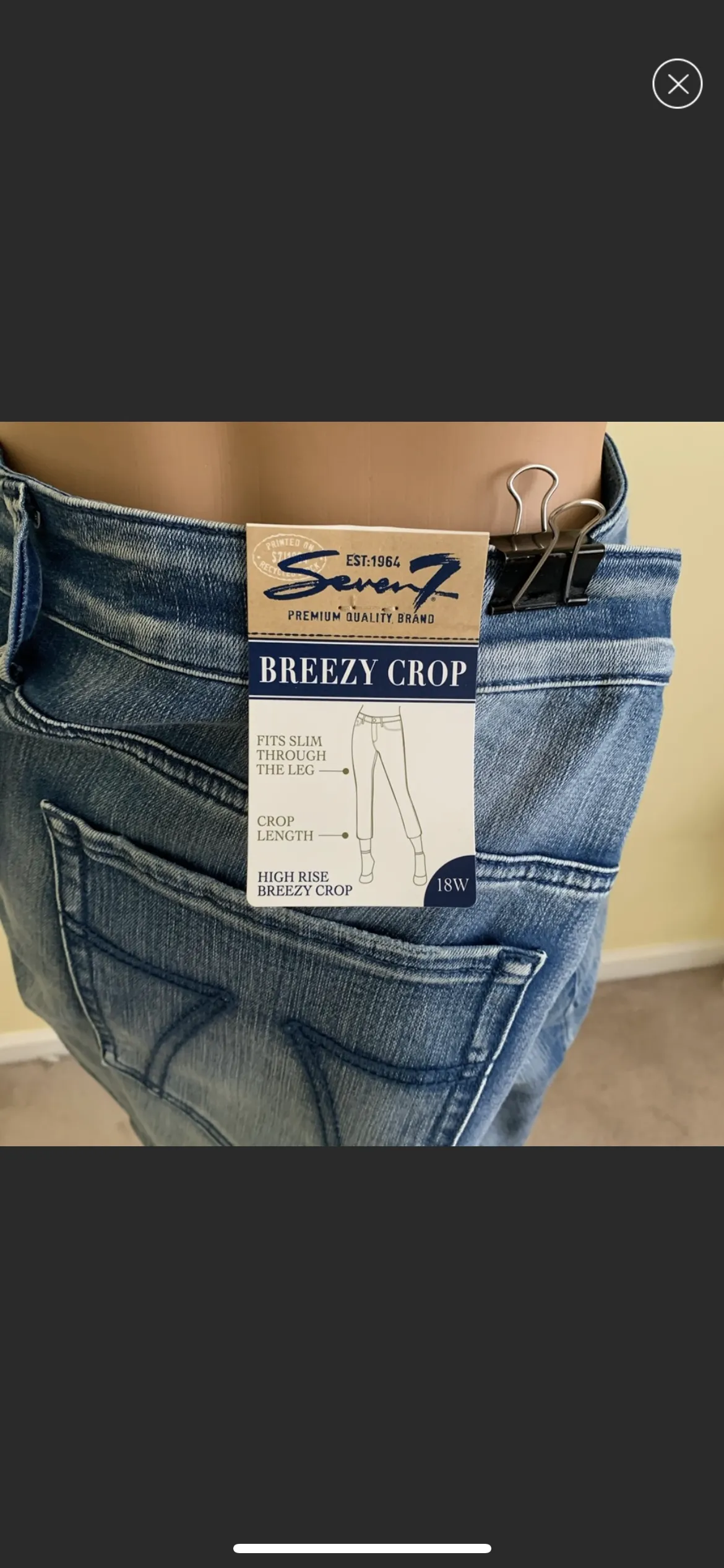 High Rise Breezy Crop Jeans (Plus S…