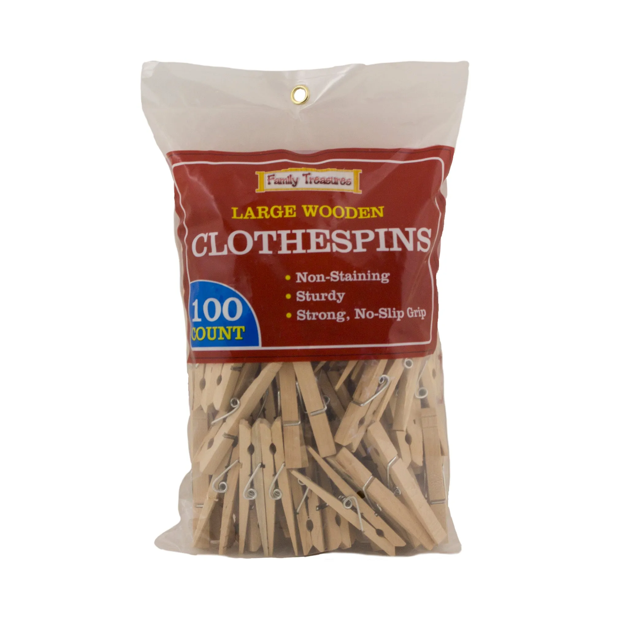 Large Wooden Clothespins 00030 00028