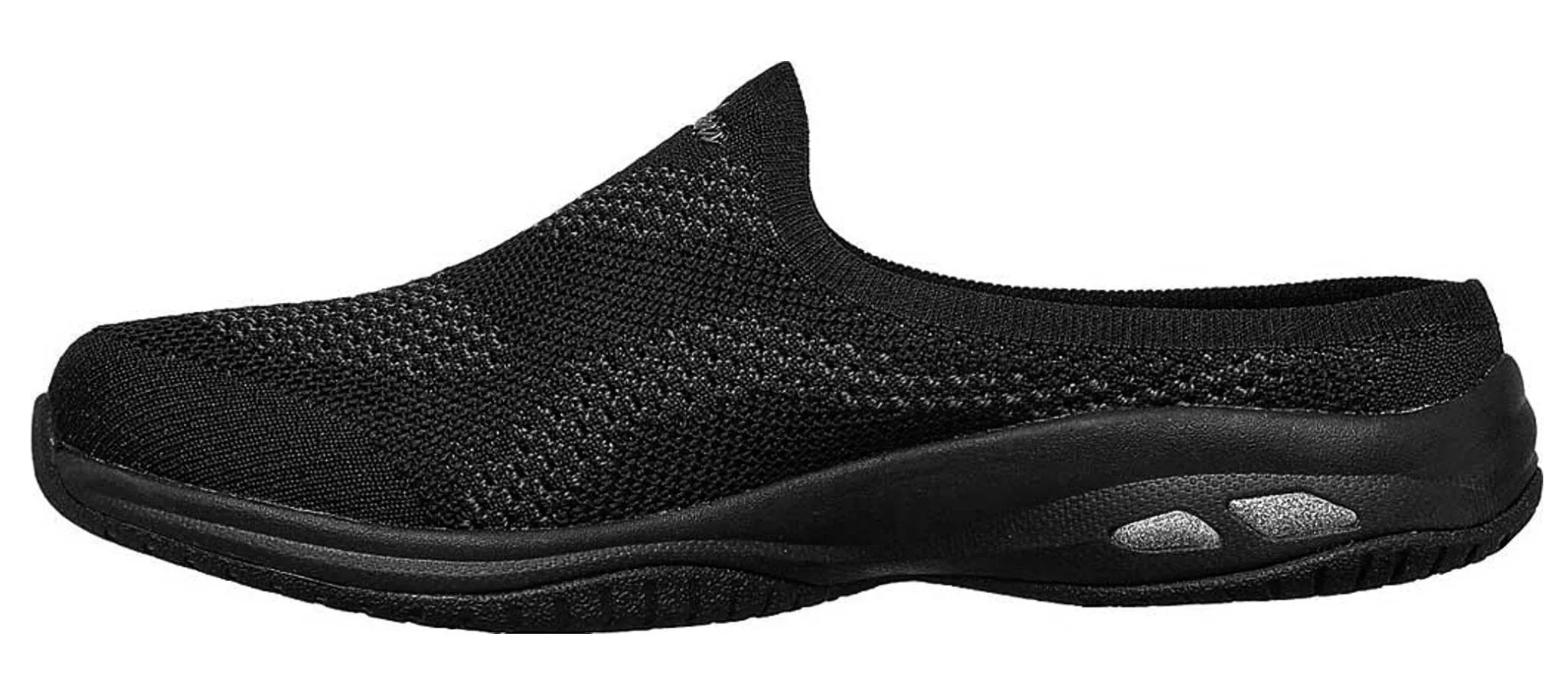 SKECHERS Breathe-Easy Simple Pleasure Stretch Collar Scooped Knit Bungee Slip On