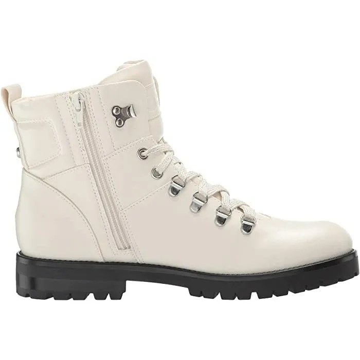 Trendy side zipper lace-up boots