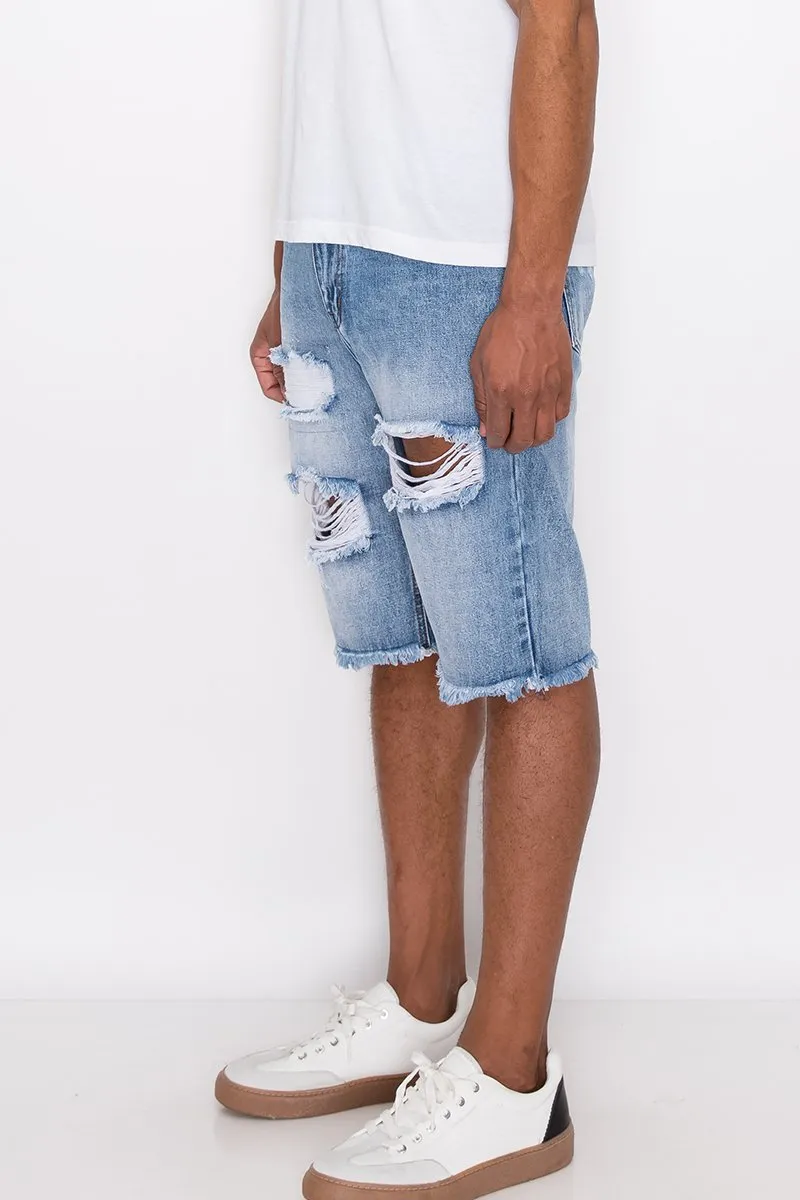 Vibin' Distressed Shorts