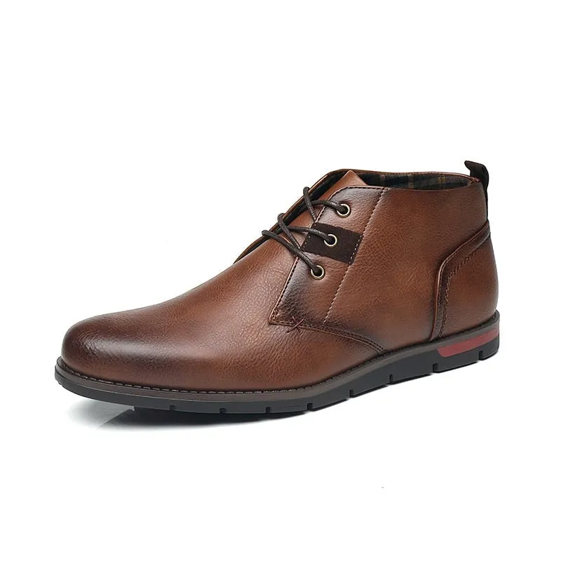 West Louis Men Casual Everyday Leather Ankle Boots
