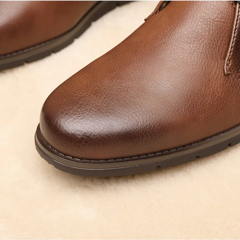 West Louis Men Casual Everyday Leather Ankle Boots