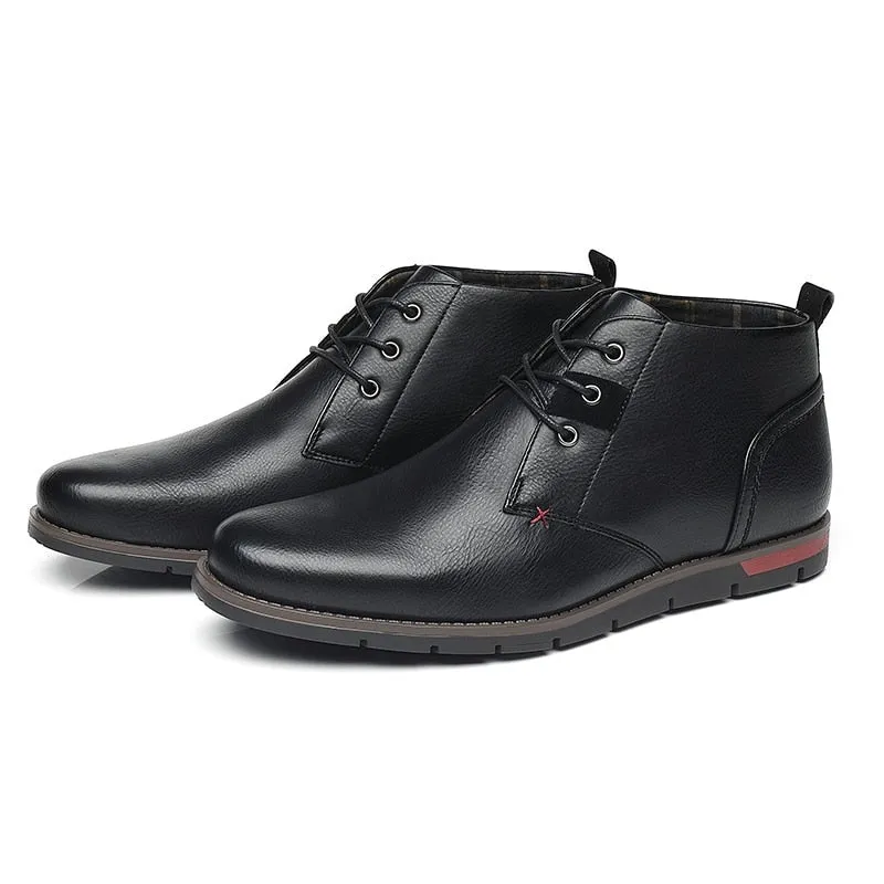 West Louis Men Casual Everyday Leather Ankle Boots