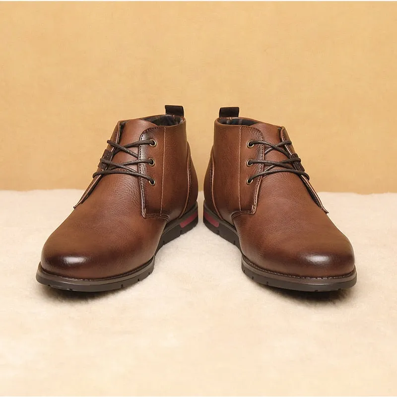 West Louis Men Casual Everyday Leather Ankle Boots