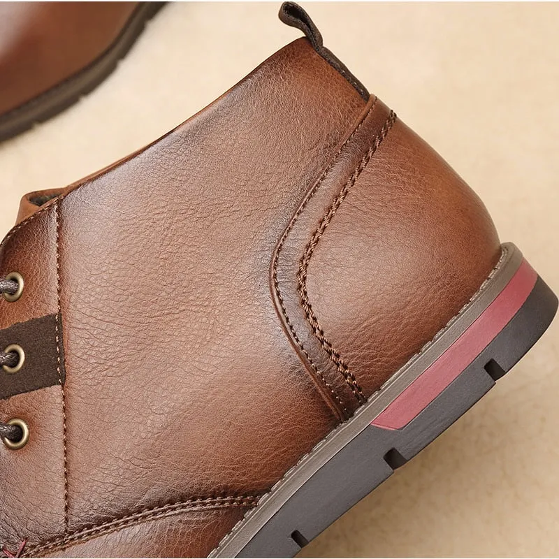 West Louis Men Casual Everyday Leather Ankle Boots