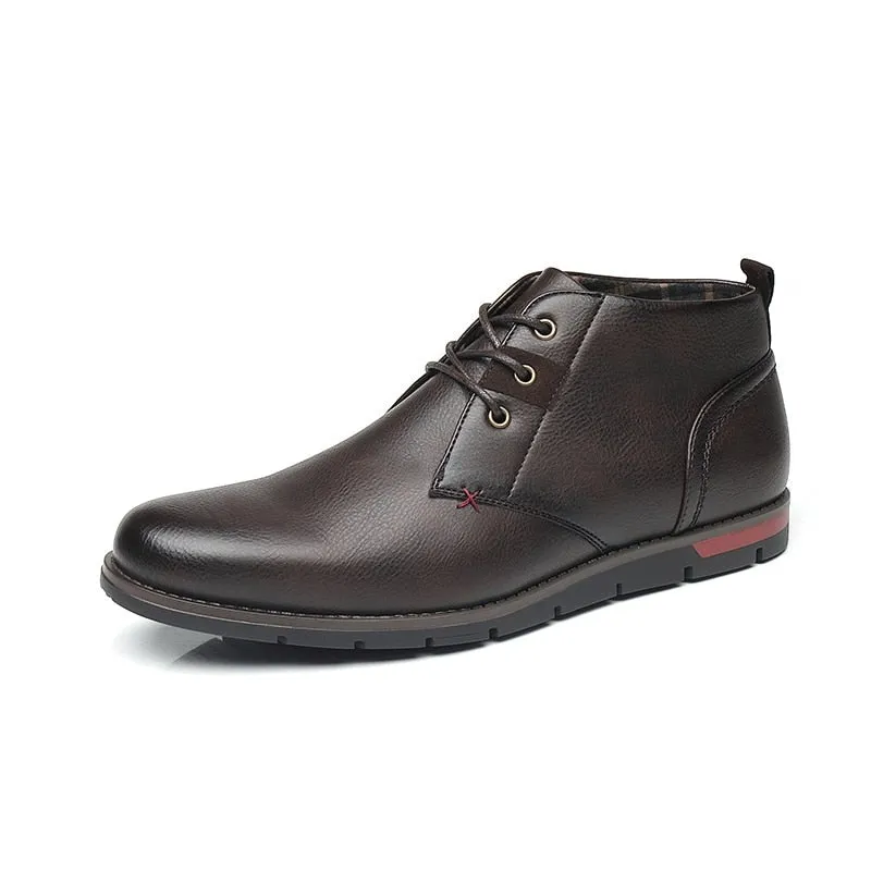 West Louis Men Casual Everyday Leather Ankle Boots