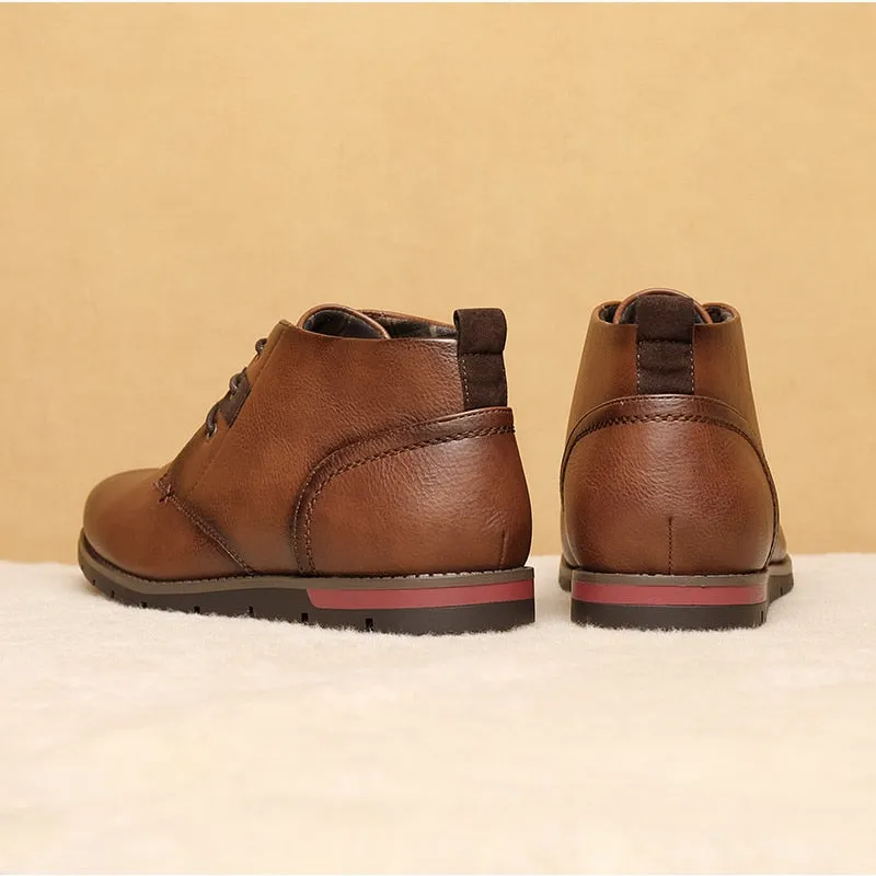 West Louis Men Casual Everyday Leather Ankle Boots