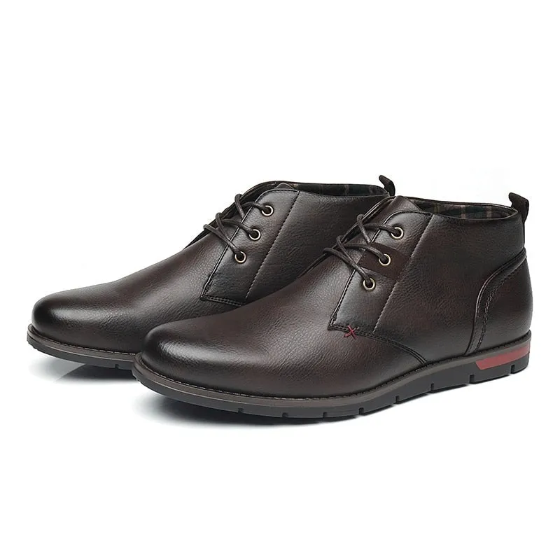 West Louis Men Casual Everyday Leather Ankle Boots