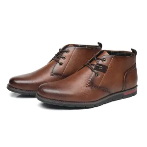 West Louis Men Casual Everyday Leather Ankle Boots