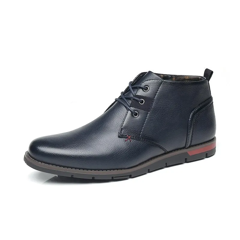 West Louis Men Casual Everyday Leather Ankle Boots