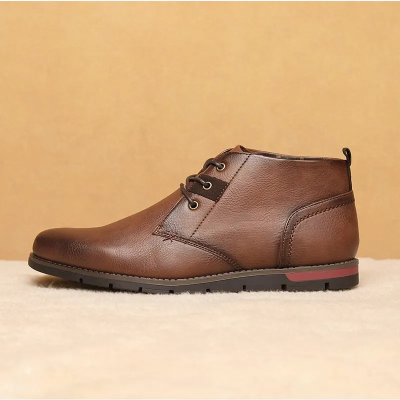 West Louis Men Casual Everyday Leather Ankle Boots