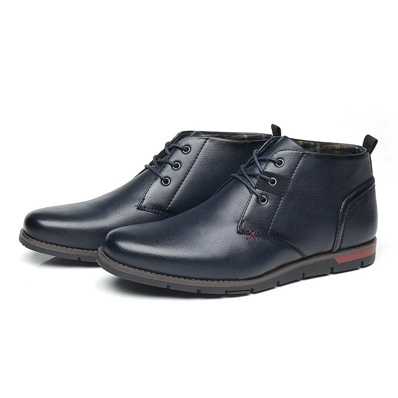 West Louis Men Casual Everyday Leather Ankle Boots