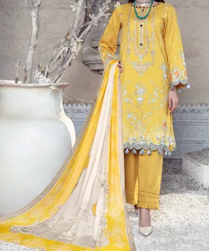 Women "LILLY" Digital Printed Embroidered Unstitched Suit