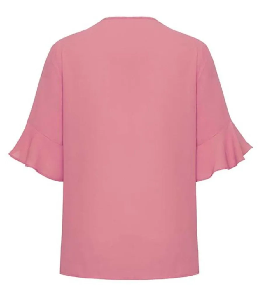 WOMENS ARIA FLUTED SLEEVE BLOUSE   RB966LS