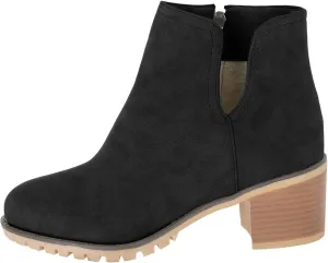 Womens Boots Ankle Womens Fall Booties Women Cowboy Boots Wedge Bootie for Women Comfortable Solid Color Comfy Casual Side Zipper Pointd Toe Suede