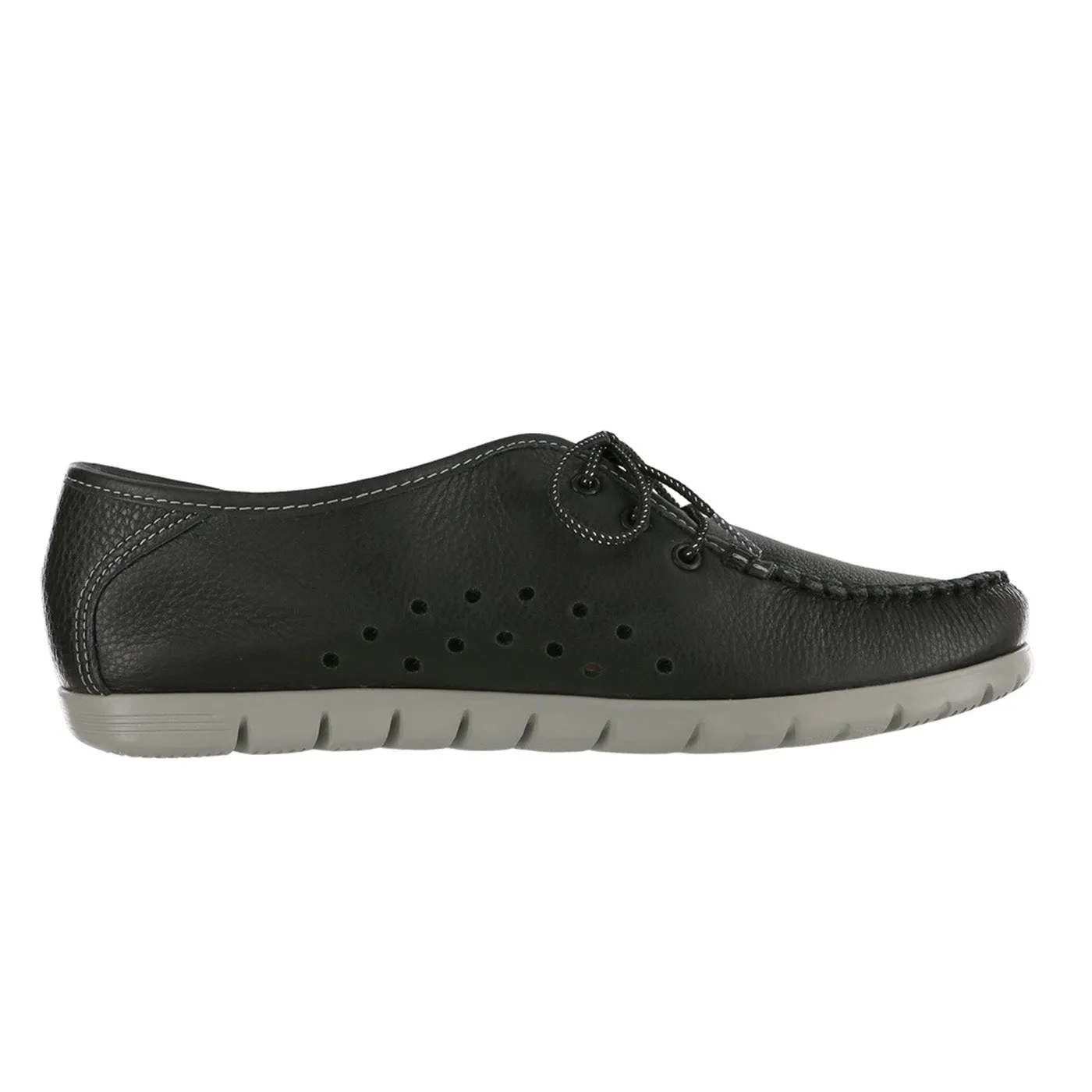 Women's Breezy Lace Up Moc Black