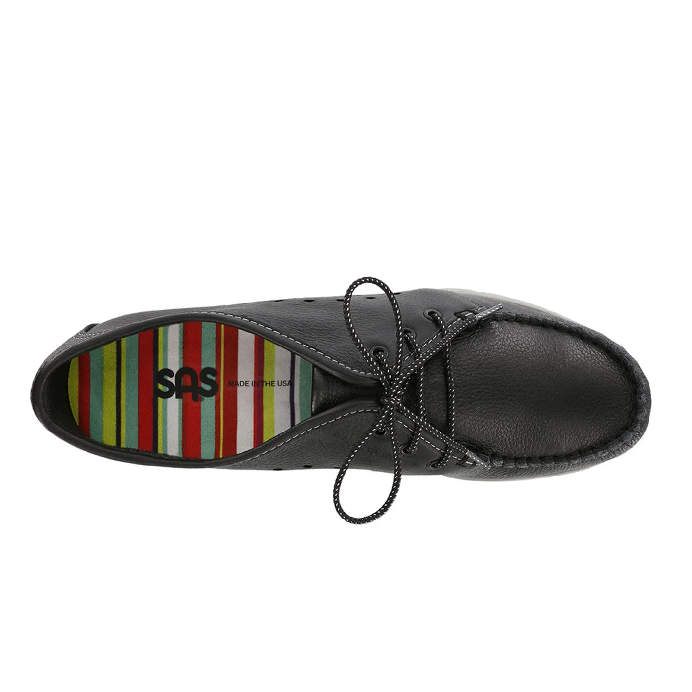 Women's Breezy Lace Up Moc Black