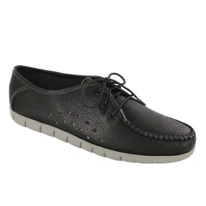 Women's Breezy Lace Up Moc Black